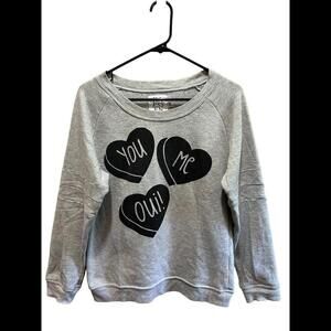 Zoe Karssen You Me Oui! Gray Sweatshirt‎ XS